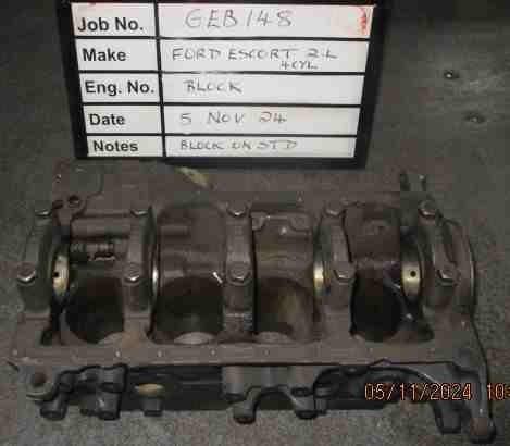 Ford Escort 2.0L Block (Bore Size 90.80mm) Stock Code GEB148