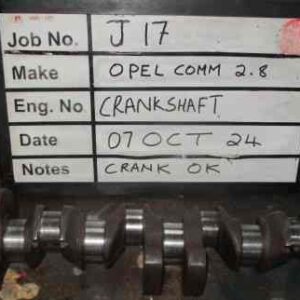 Opel Record 1700 Crankshaft Stock Code GEB032