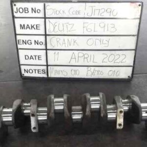 Deutz F6L913 Crank Mains 010,B/E 010 Stock Code J17290
