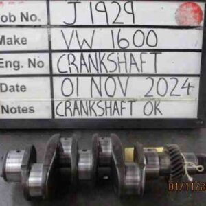 VW 1600 Crank M 020, B/E 020 Stock Code J1929