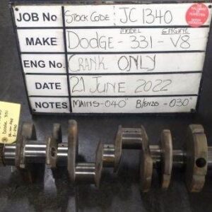 Dodge 331 V8 Crank Mains 040,B/E 030 Stock Code JC1340c