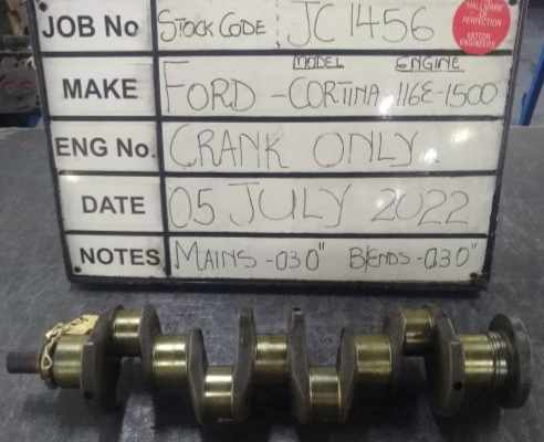 Ford Cortina 1500 116E Crank Mains 030,B/E 030 Stock Code JC1456