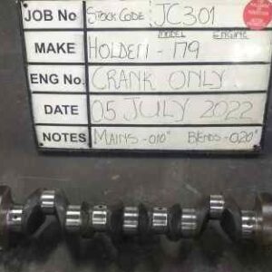 Holden 179 Crank Mains 010, B/E 020 Stock Code JC301