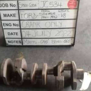 Ford V8 Side valve Crank Mains 060,B/E 040 S/Code JC 750