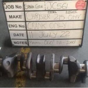 Chrysler 215 OVH Crank Mains 060,B/E std Stock Code JC561