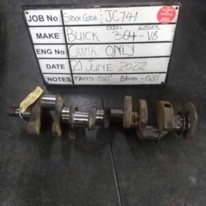 Buick 364 Crank Mains 030,B/E 020 S/Code JC741