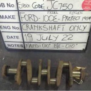 Ford Prefect 100E 1.2L Crank Mains 010,B/E 010 Stock Code JC750