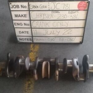 Chrysler 3.8L 230 Crank Mains 030,B/E 050 Stock Code JC781