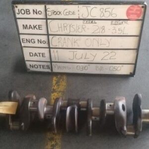 Chrysler 3.5L 218 Crank Mains 030,B/E 050 Stock Code JC856