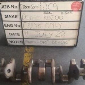 Dodge KB200 Crank Mains 040,B/E 040 Stock Code JC91