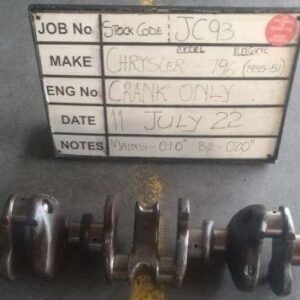 Chysler T96 Crank Mains 010,B/E 020 Stock Code JC93