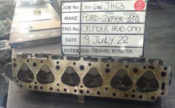 Ford Zephyr MkII 206E,207E Head Stock Code JH63