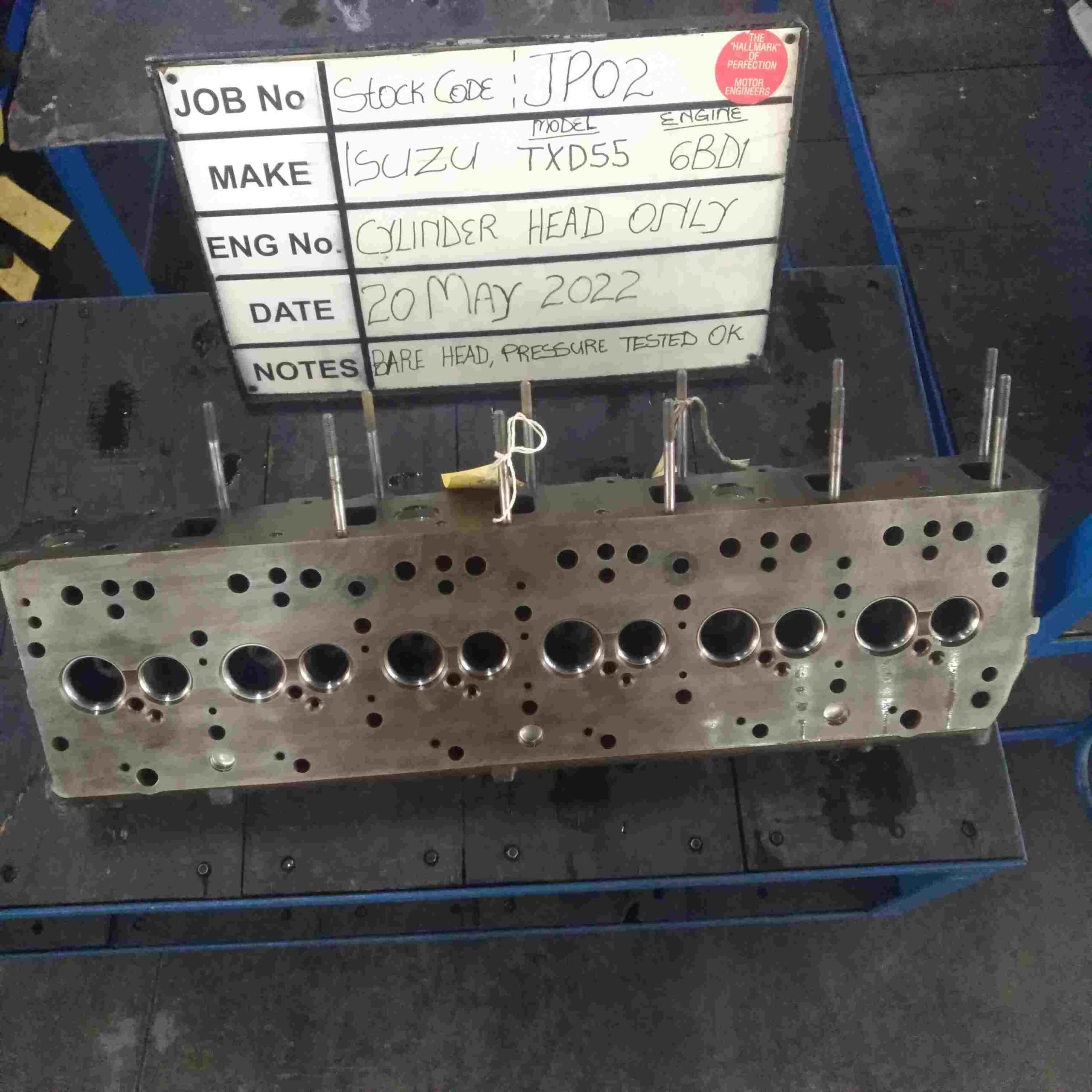 Isuzu Cylinder Head 6BD1 Stock Code JP02