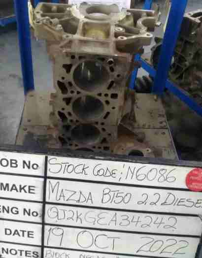 Mazda BT50,Ford Ranger 2.2L Block Stock Code N6086