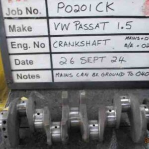 VW Passat 1500 Crankshaft M030, B/Ends 020 Stock No P0201CK