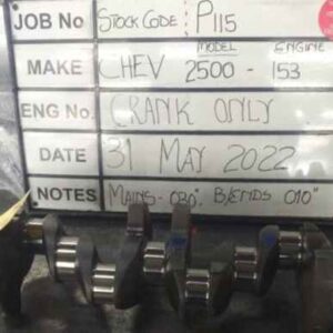 Chev 2.5 Crank M 010, B/ends 010 Stock Code P115
