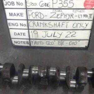 Ford 206E/207E Zephyr 1.7 MKIII Crank Mains 020,B/E 010 S/Code P355