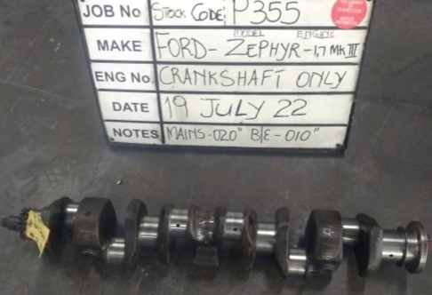 Ford 206E/207E Zephyr 1.7 MKIII Crank Mains 020,B/E 010 S/Code P355