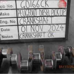Peugeot 404 Diesel Crank Mains Std, B/Ends Std Stock Code G0166CK