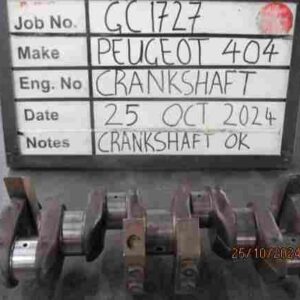 Peugeot 404 Crank Mains 012, B/Ends 020 Stock Code GC1727