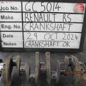 Renault R5 Crank Mains Std, B/Ends Std Stock Code GC5014