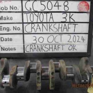 Toyota 3K Crank Mains 020, B/Ends 020 Stock Code GC5048