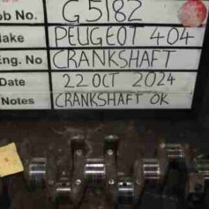 Peugeot 404 Crank Mains 010, B/Ends 010 Stock Code GC5182