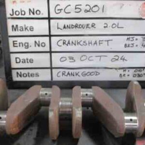 Landrover 2L Diesel Crank Mains 010, B/Ends 030 Stock Code GC5201