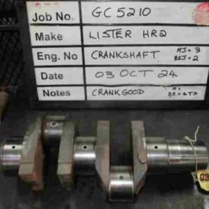 Lister HR2 Crank Mains 040, B/Ends Std Stock Code GC5210