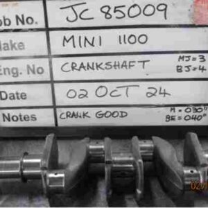 Mini 1100 Crank Mains 030, B/Ends 040 Stock Code JC85009