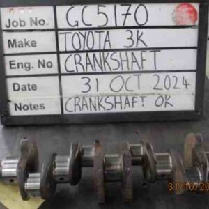 Toyota 3k Crank Mains 010, B/Ends 010 Stock Code GCS170