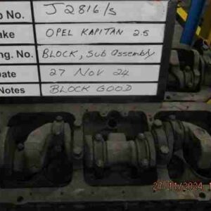 Opel 2.5 Block Kapitan Stock Code J2816/S
