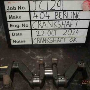 Peugeot 404 Berline Crank Mains 012, B/Ends 012 Stock Code JC1291