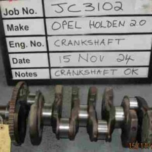 Opel Crank 2.0 Holden Mains Std, B/Ends Std Stock Code JC3102