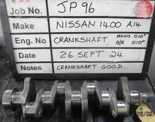 Nissan 1400 A14 Crank Mains 010,B/E 010 Stock Code JP96