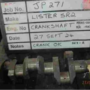 Lister SR2 Crank Mains 020, B/Ends 020 Stock Code JP271