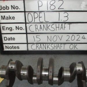 Opel 1.3 Crank M 020, B/Ends 030 Stock Code P182