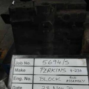 Perkins 4-236 Block Stock Code 5694/S