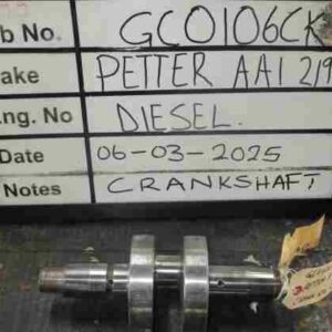 Petter AA1 1 Cyl Air Cooled Crank mains Std, B/Ends std Stock Code GC0106CK