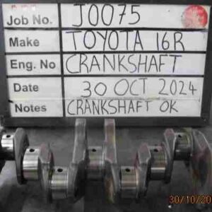 Toyota 16R Crank Mains Std, B/Ends Std Stock Code J0075