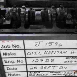 Opel Kapitan 2.5 Block Stock Code J1594