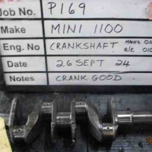 Mini Crank Mains 010, B/Ends 101 Stock Code P169