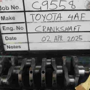 Crankshaft Toyota 4AFE Mains 010, B/Ends 010 Stock Code G9558