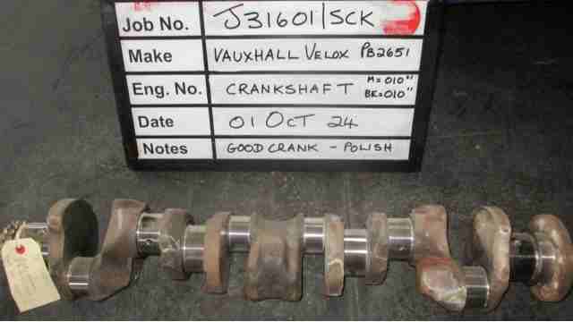 Vauxhall PB 2651cc Crank M-010,B/E - 010 Stock Code J31601 SCK