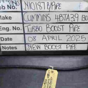 Cummins 4BTA3.9 Turbo Boost Pipe Stock Code N10187B PIP