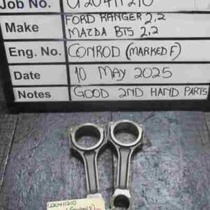 Mazda BT50/Ford Ranger 2.2 Conrod Marked F Stock Code U20411210