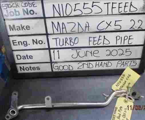 Mazda CX5 2.2 Turbo Oil Feed Pipe Stock Code N10555TFEED