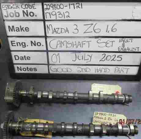 Mazda Z6 Camshaft Set Stock Code 229800-1721