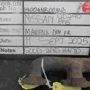 Nissan PF6 Exh Manifold Old FR Stock Code 14004NB00AND