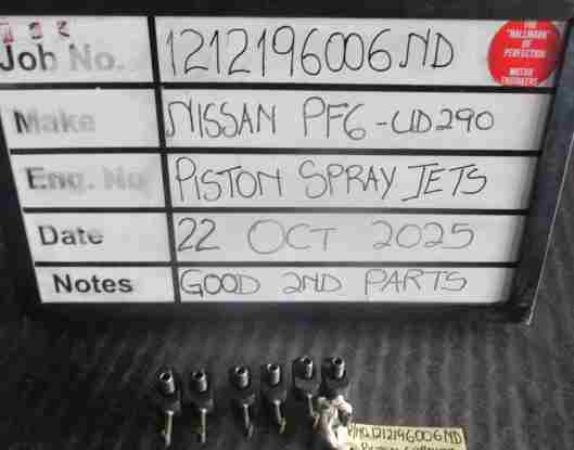 Nissan PF6 Piston Spray Jet Stock Code 1212196006ND
